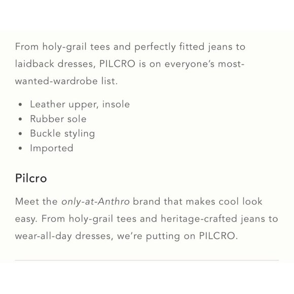 NWT EU37/ US 6-6.5 -Anthro Pilcro Leather Upper Thong Strap Sandals (NWT US$ 60) - Picture 6 of 16